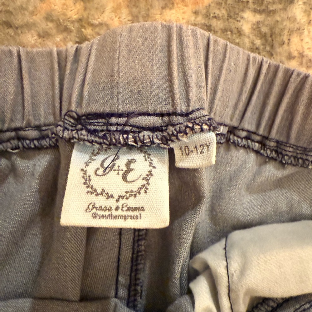 Kids Gray Flared Casual Pants - Picture 3 of 3
